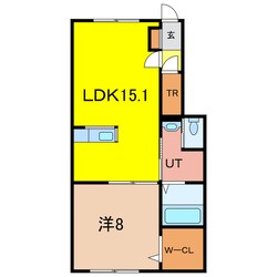 プラーサ神居Bの物件間取画像